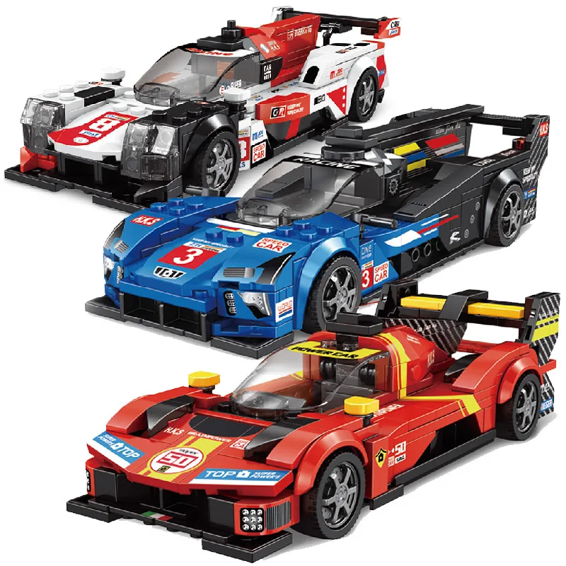 11 Types Speed Champions Car Hypercar Building Blocks MOC Construction Bricks Famous Sport Vehicle Toys Gift For Children Kids