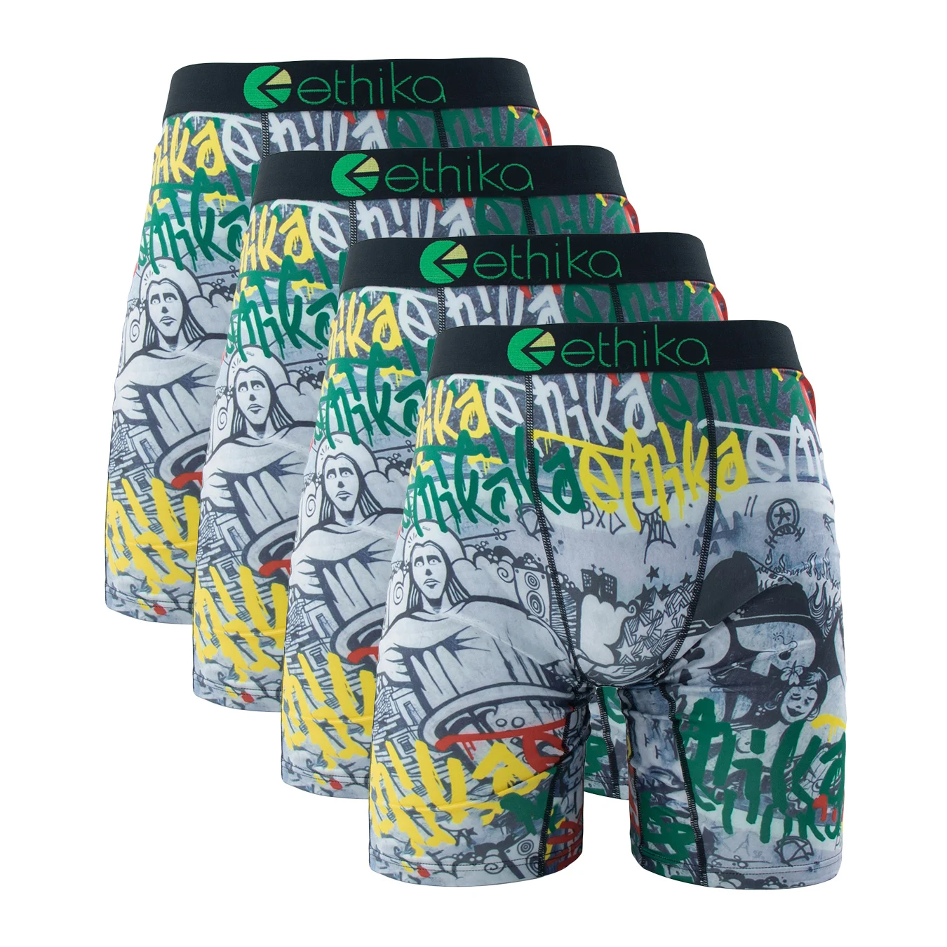 4Pcs Sexy Men Underwear Boxer Shorts Cueca Male Printed Panties Lingerie Men Underpants Boxershorts Plus Size Boxer Briefs XXXL