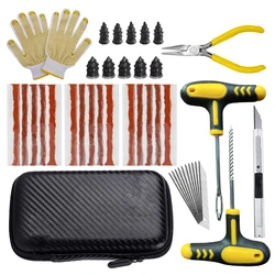 Car Tire Repair Kit Puncture Plug Tools Tyre Puncture Emergency for Tire Strips Stirring Glue Repair Tool Kit