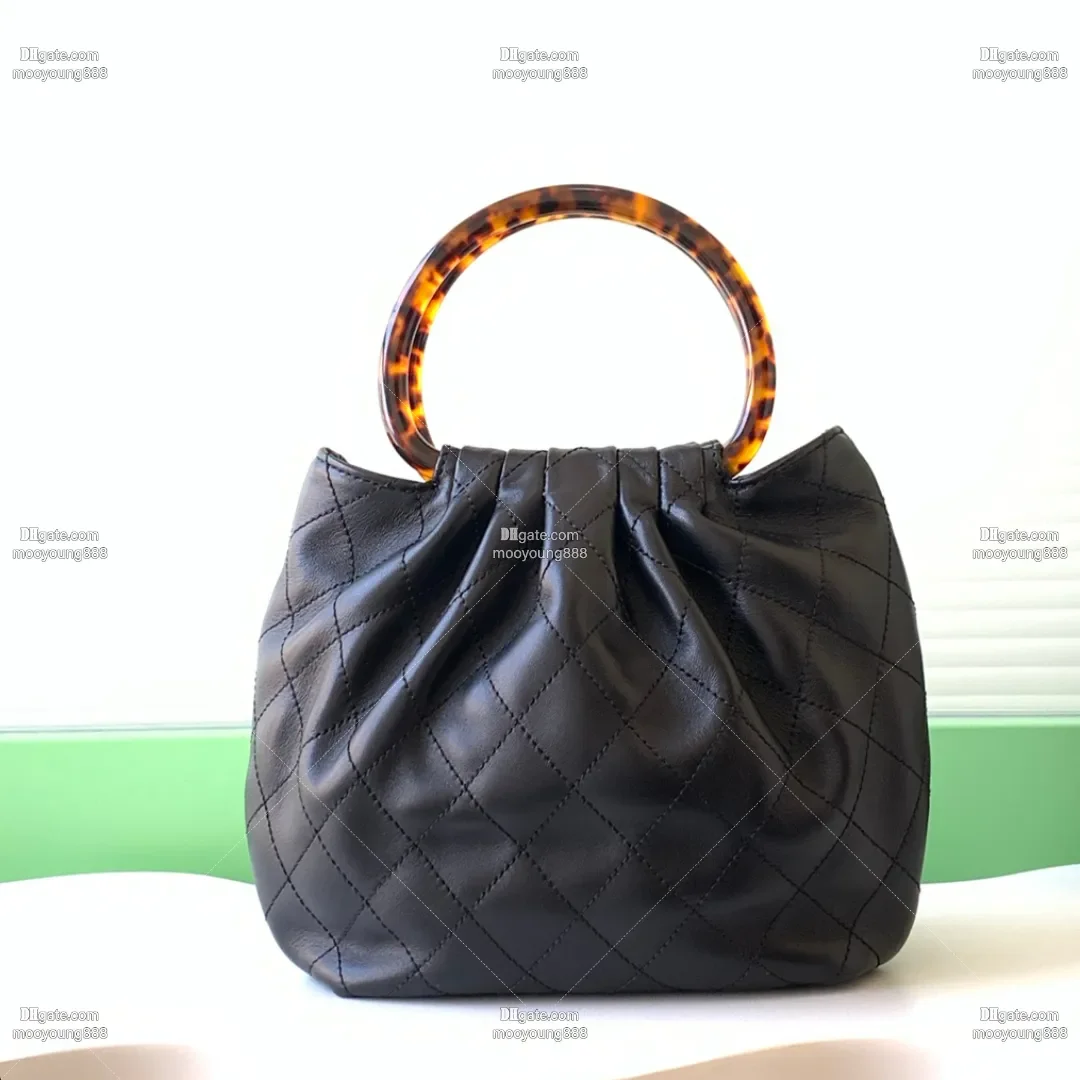 

wholesale price 12A Upgrade Mirror Quality Designer Top Handle Bag Women 24cm 32cm Luxury Genuine Leather Black Quilt