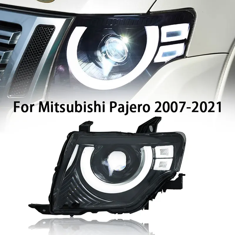 

Автомобильная фара для Mitsubishi Pajero V97, фары 2007-2021 V93, светодиодная фара Montero V87 V95, сигнал DRL, модифицированные аксессуары