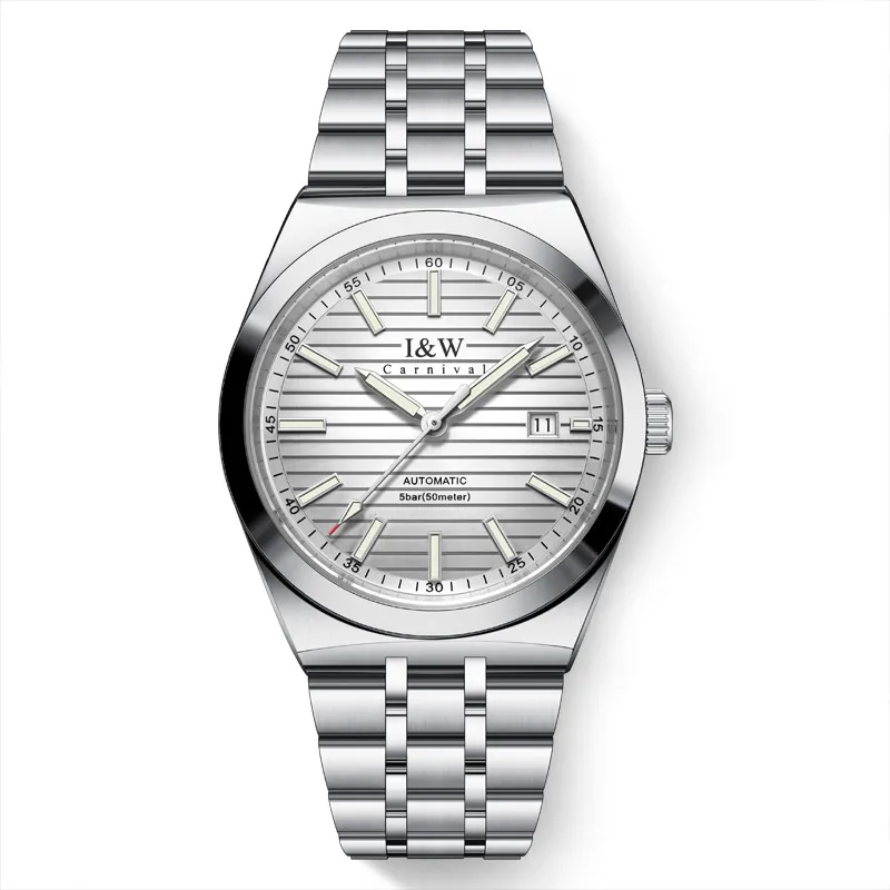 IW Carnival Sapphire Mirror Movimento automatico Accessori per uomo Orologi da polso meccanici Marchi di lusso Orologio impermeabile maschile