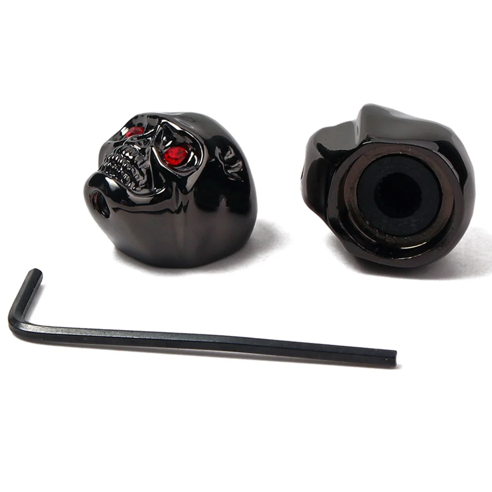 

Electric Guitar Bass Skull Design Black Volume Tone Pot Control Knobs Suitable for Import Concentric Split Shaft Pots
