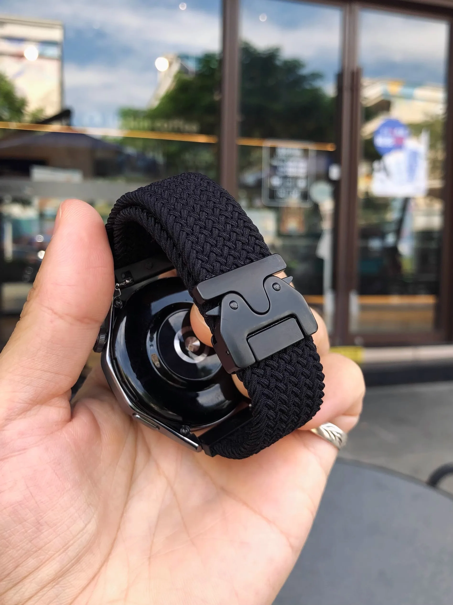 

Kakestorm robot buckle for Huawei GT5 strap GT4 elastic loop braid watch3 Mi 2