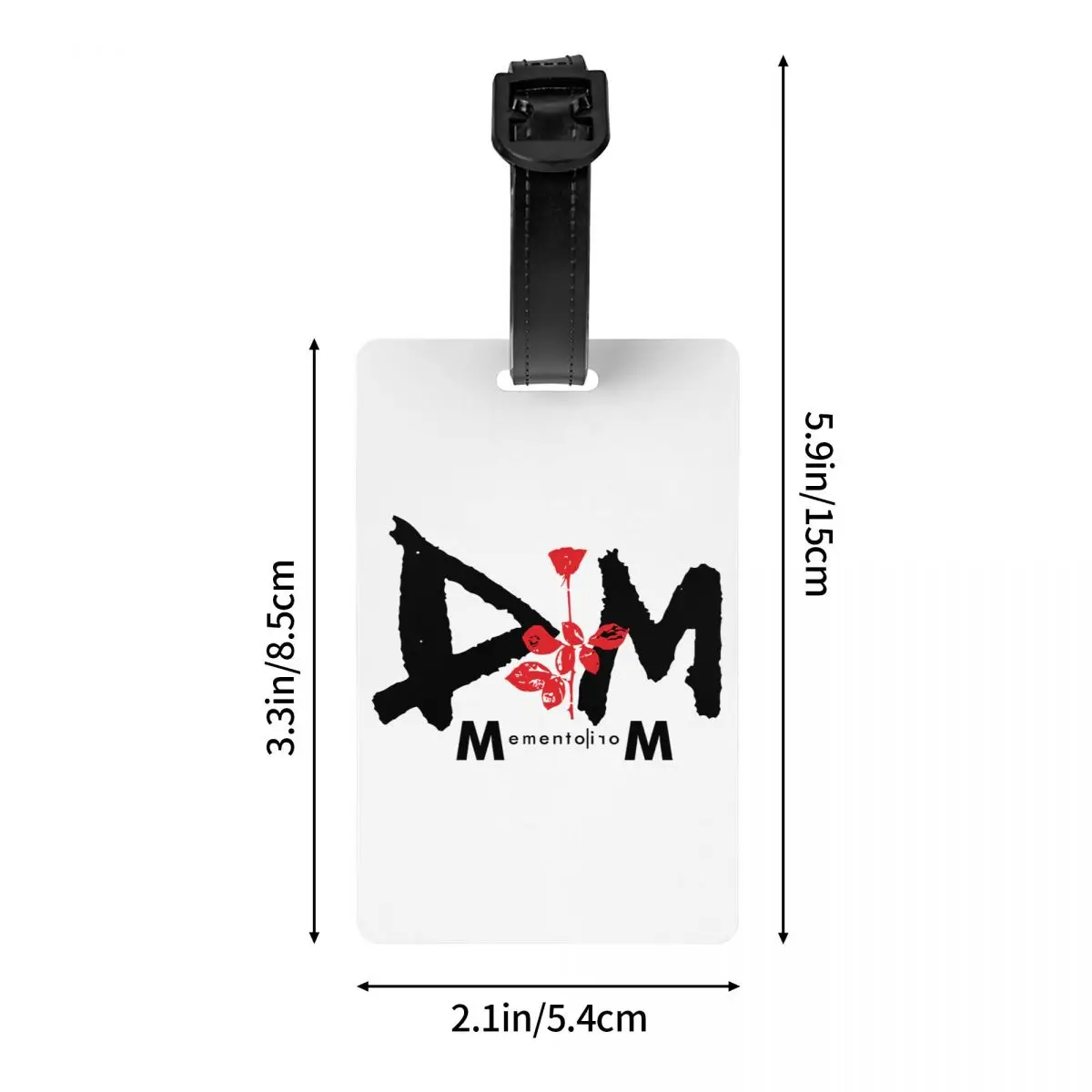 Custom Depeche Cool Mode Electronic Rock Luggage Tags for Suitcases Cute Baggage Tags Privacy Cover ID Label