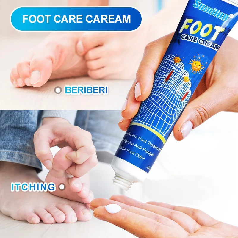 네일 Foot Care Tools KanyeHB Foot Ointment Feet Odor Care Cream Feet Skin Topical Cream Masajeador De Pies علاج الاسترخاء