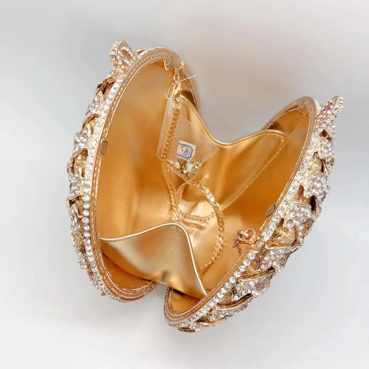 WHTUOHENG عباد الشمس مساء حجر الراين المرأة حقائب يد متعدد الألوان حقيبة كريستال مستديرة فاخرة الماس المحافظ الحفلات Minaudere