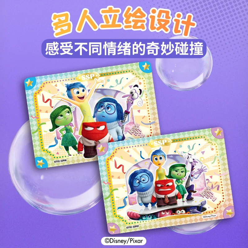 Card Fun Disney Inside Out Card Joy Anger Digust Fear Sadness Birthday Music Cartoon Collectible Emotion Cards Children Toy Gift