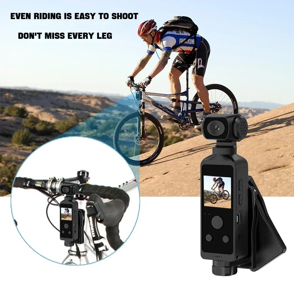 270° Rotatable 4K Ultra HD Pocket Action Camera Vlog Wifi Mini Sports Cam Waterproof Case Helmet Travel Bicycle Driver Recorder