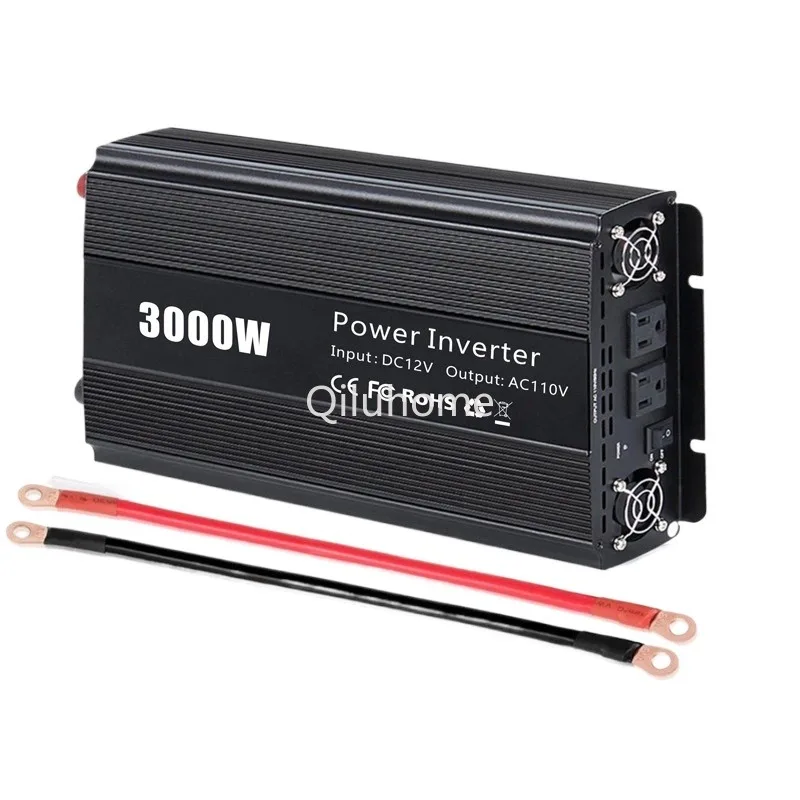 3000W Off-Grid Inverter Double American Standard 12V To 110V Power Supply (Car) Converter DC To AC Customization