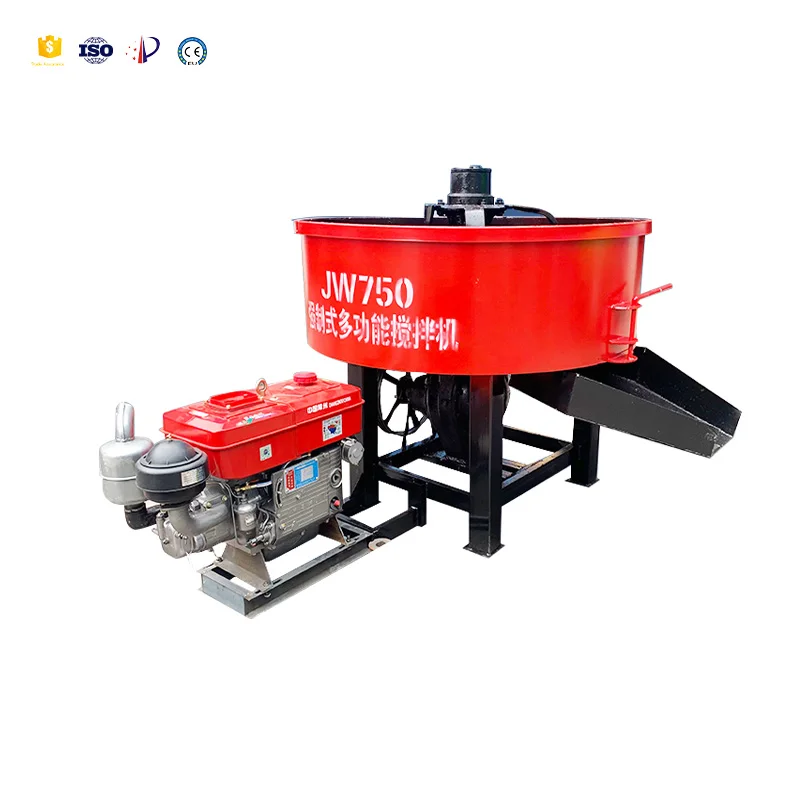 Various capacity 300L-1000L flat cement mixer