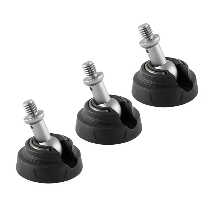 3/8 ''สกรู Anti-Skid เท้าฟุตอุปกรณ์เสริมสำหรับไม้เซลฟี่ถ่ายรูปขาตั้งกล้อง H8WD