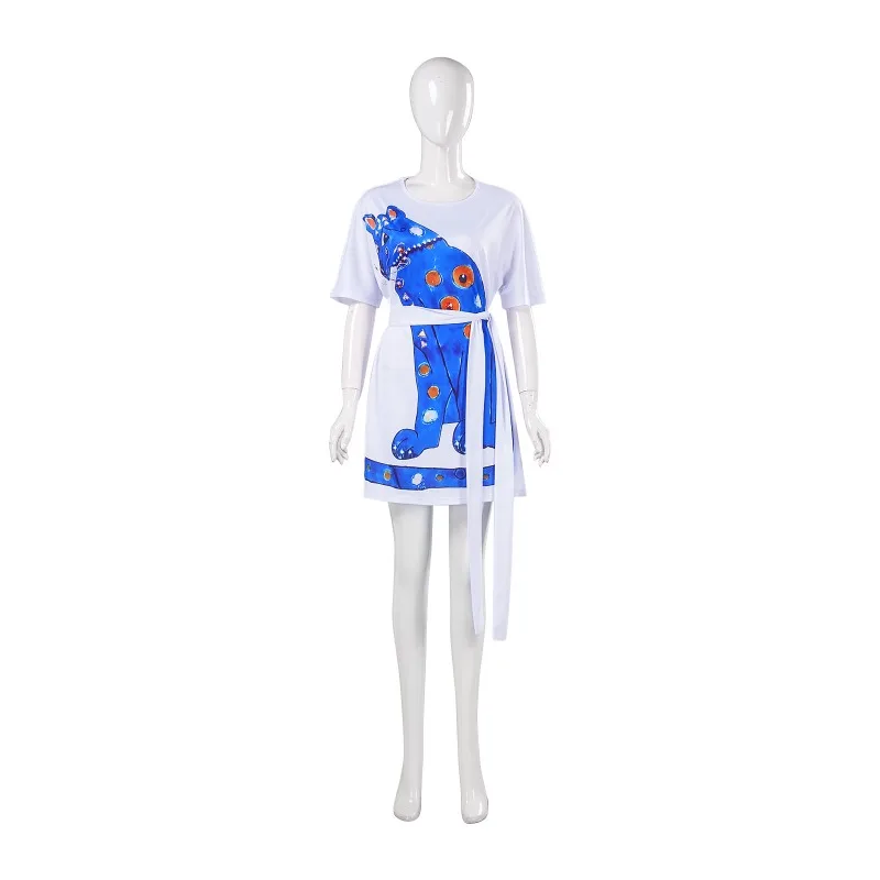 Anni Frid 70s Disco Costume For Women – Retro Agnetha Outfit With Belt, Cat T-Shirt For Theme Parties
