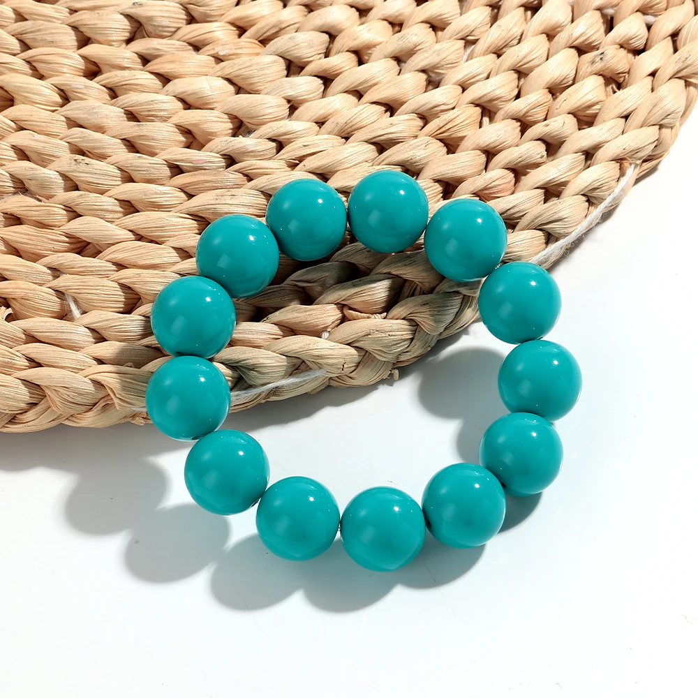 Bohomia Trend Acryl Ontwerp Geometrische Ronde Bal Elastische Armband voor Vrouwen Onregelmatige Kleurrijke Armbanden 2025 Sieraden - afbeelding 1