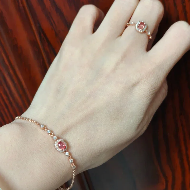 Künstlicher Edelstein Padparadscha Roter Lotus-Farbton Runde Form Großhandel Verfügbar mit Zertifikat – Detail 25