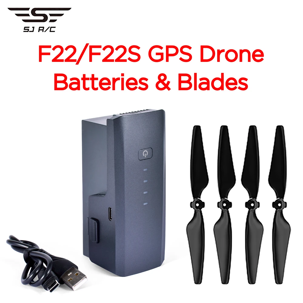 

SJRC F22/F22S GPS Drone Batteries Propeller Blades 11.1V 3500mAh Battery For F22s 4K PRO Drone Original Spare Parts