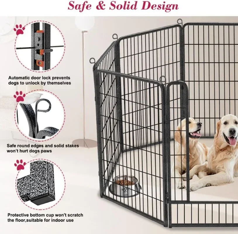 Imagem -05 - Portátil ao ar Livre Heavy Duty Dog Playpen Pet Playpen Recinto Interior 14 Painéis de Vedação Alto Dog Playpen 40