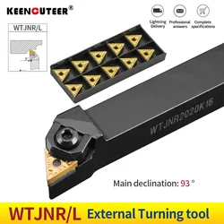 1pc WTJNR2020K16 WTJNR 1616H16 WTJNR2525M16 Externe Triangul Drehen Werkzeug Halter lathe tools TNMG Hartmetall Einsätze Drehmaschine Schneiden Werkzeuge Set drehbank zubehör