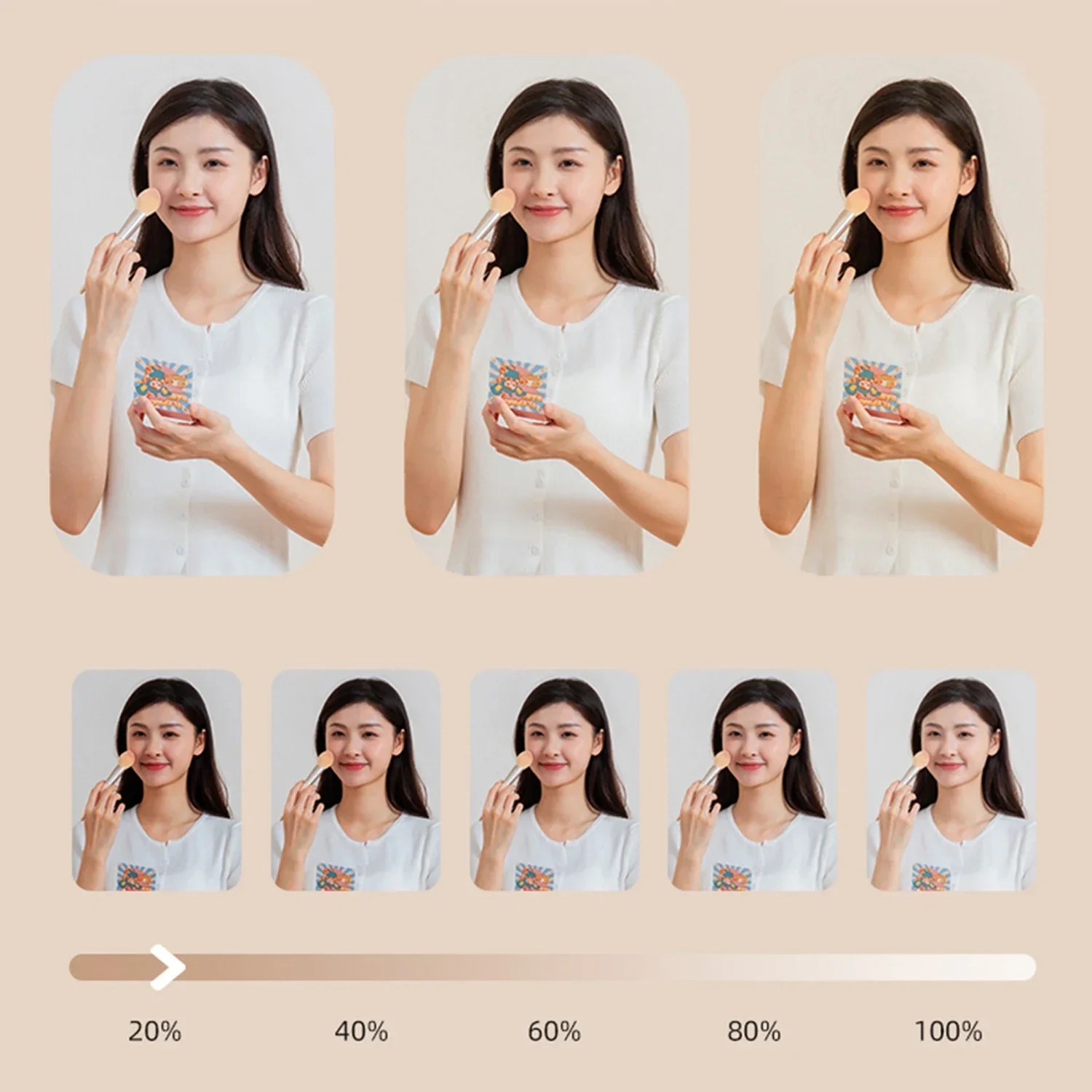 Akumulatorowa lampka LED do telefonu - lampka selfie z klipsem do iPhone'a, iPada, laptopa, do filmowania, makijażu i konferencji