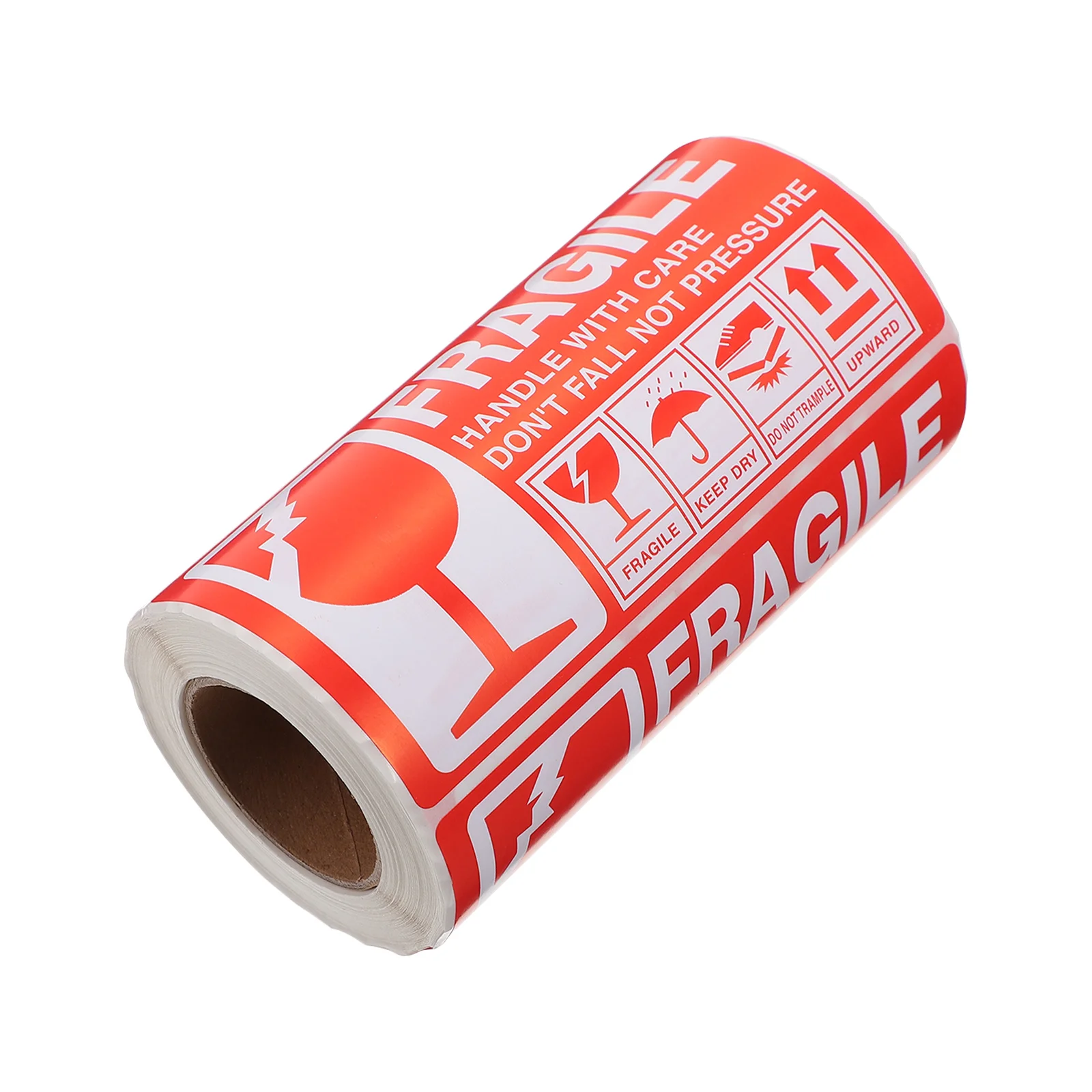 1 rollo de pegatinas frágiles, etiquetas de envío de embalaje de advertencia Premium, pegatinas de advertencia de envío de adhesión, etiquetas frágiles