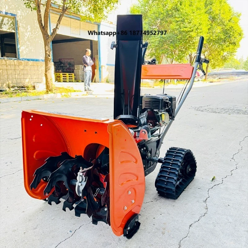 560/710/1000 Hand Push Small  Engine 6.5HP Multifunction Tracked Snow Thrower Equipment