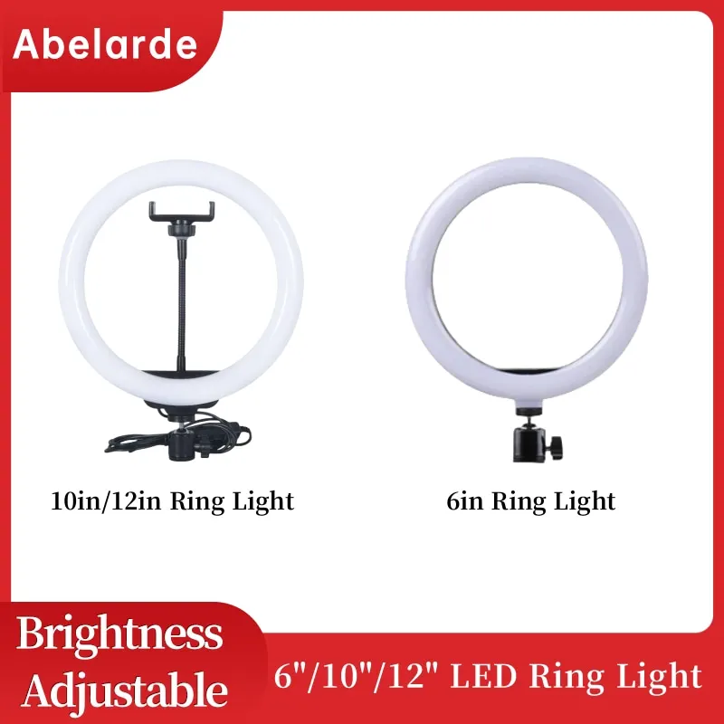 16 سنتيمتر/26 سنتيمتر/30 سنتيمتر LED حلقة الضوء مع حامل ثلاثي القوائم للهاتف فيديو