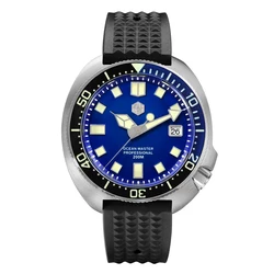 San Martin Men Diver Watch 44MM Limited Turtle Automatic Mechanical Wristwatch 200M Waterproof C3 Luminous Sapphire Bezel NH35