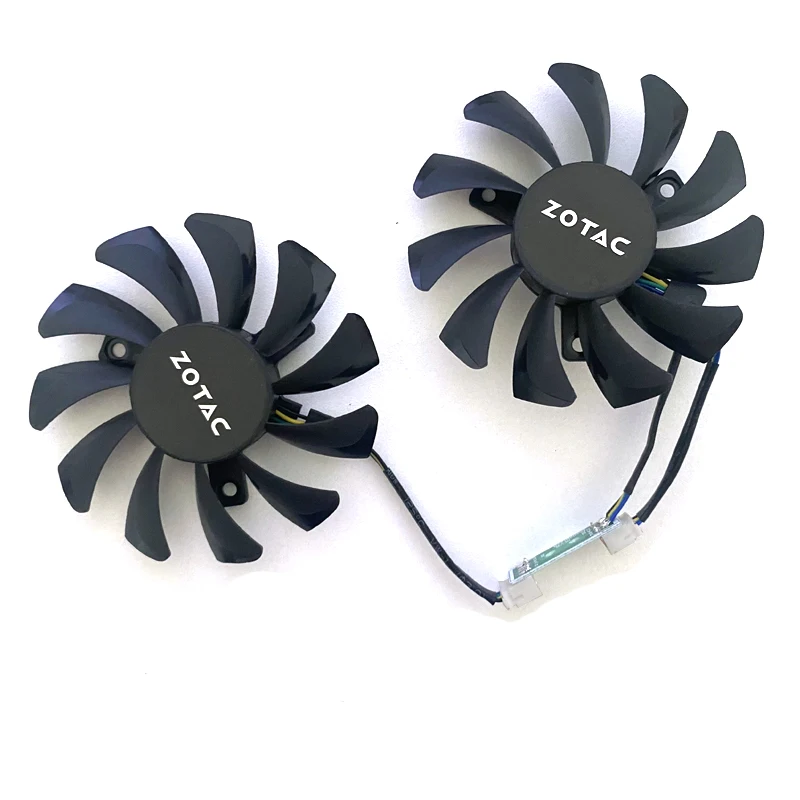 Ventoinha de Resfriamento de Substituição para Placa Gráfica 75mm GA81S2U 4PIN GTX970 para ZOTAC GeForce GTX970 960 980 - Peça de Reposição para Placa Gráfica de Jogos