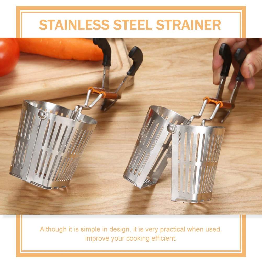 

Open-Close Stainless Steel Colander Spoon For Hot Pot Cooking Strainer Basket Kitchen Gadget Food Holder Noodles Strainer