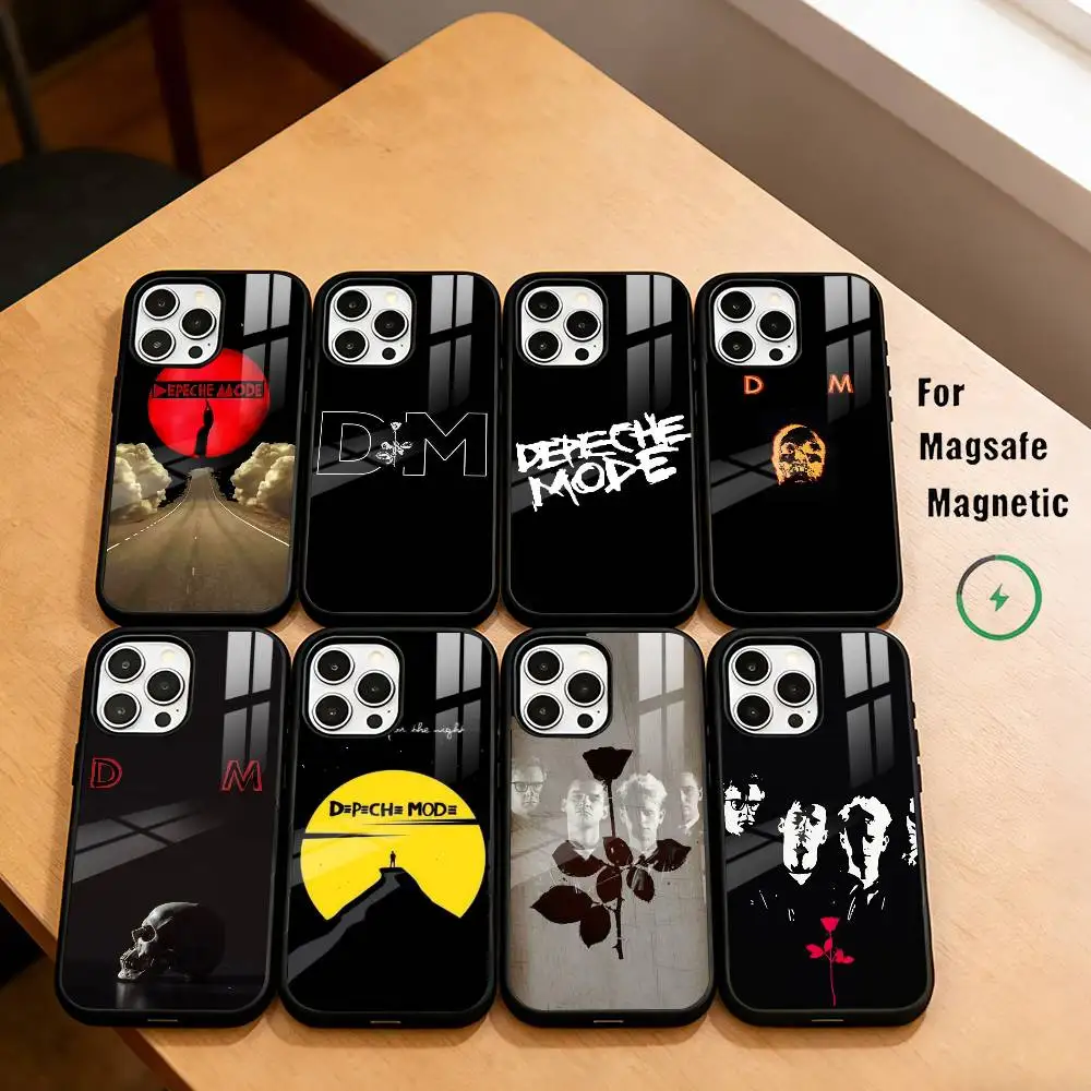 

Cool B-Band Depeche MODE Phone Case For iPhone17,16,15,14,13,12,11 Plus,Pro Magnetic For Magsafe Wireless Charging