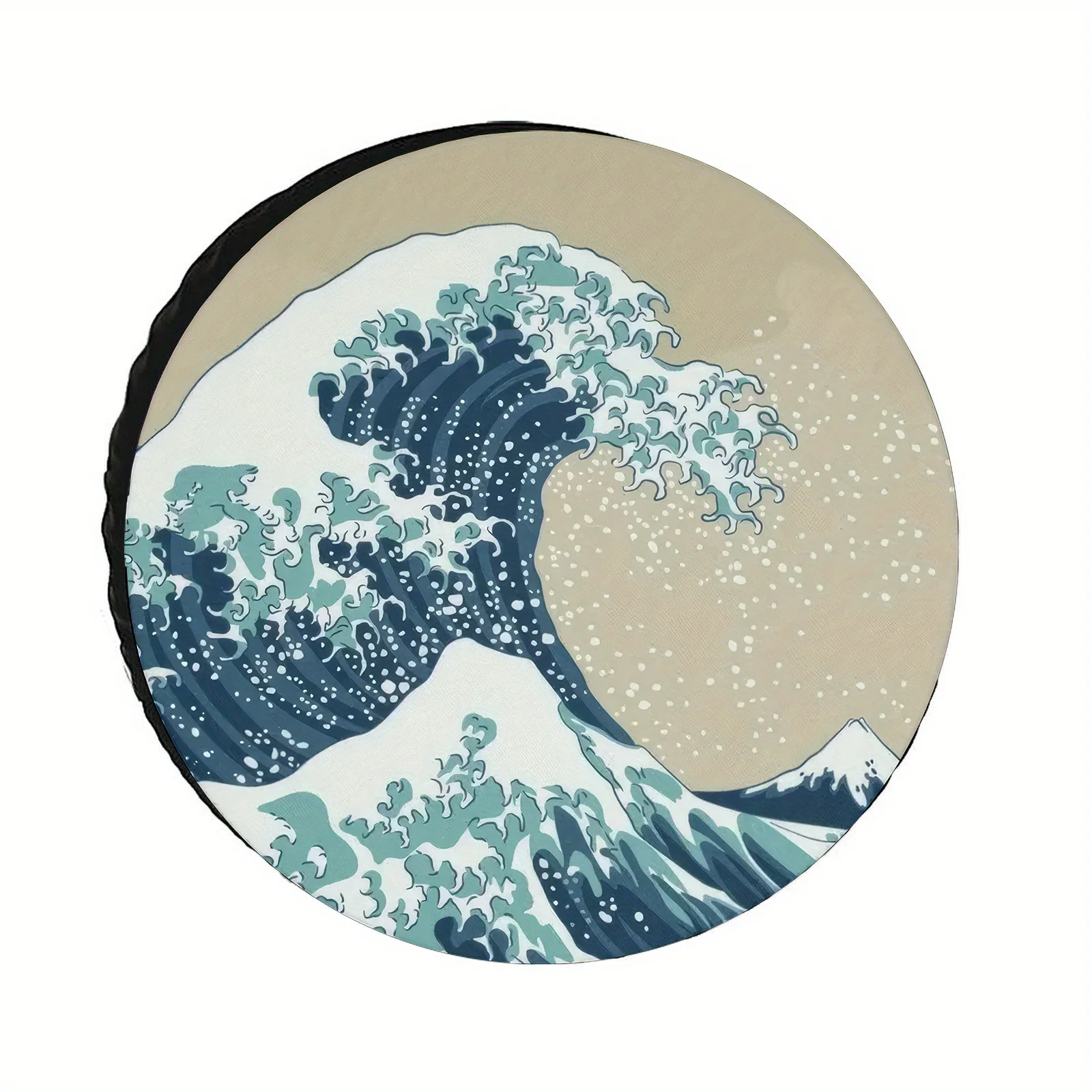 

Чехол для запасного колеса Great Wave Off Kanagawa, прочный полиэстер, пылезащитный, ветрозащитный, внедорожник, джип, грузовик, аксессуар для автофургона