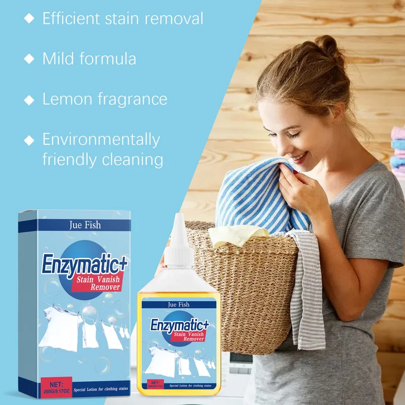 

Banish Tough Sweat Stains Enzyme Cleaner For Yellowing Removal Multi Purpose Clothing Care Clean Clothing Sweat Easily