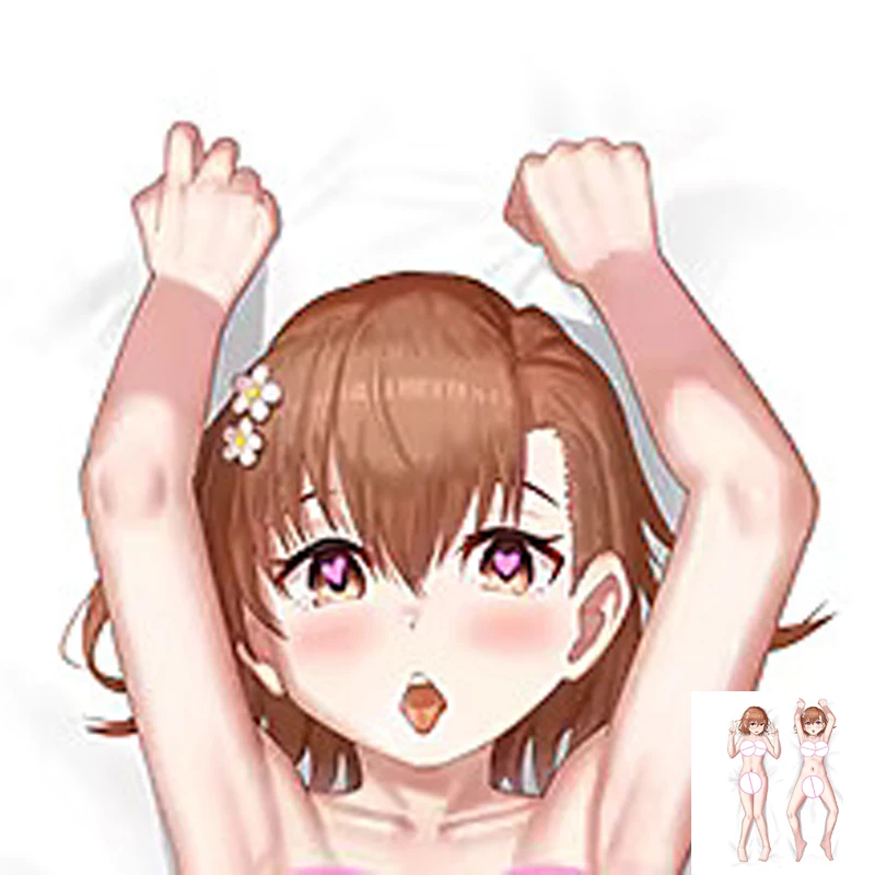

Anime Dakimakura Pillow Case Fate Sexy and Busty Mikoto Misaka Double-Sided Halloween Decoration