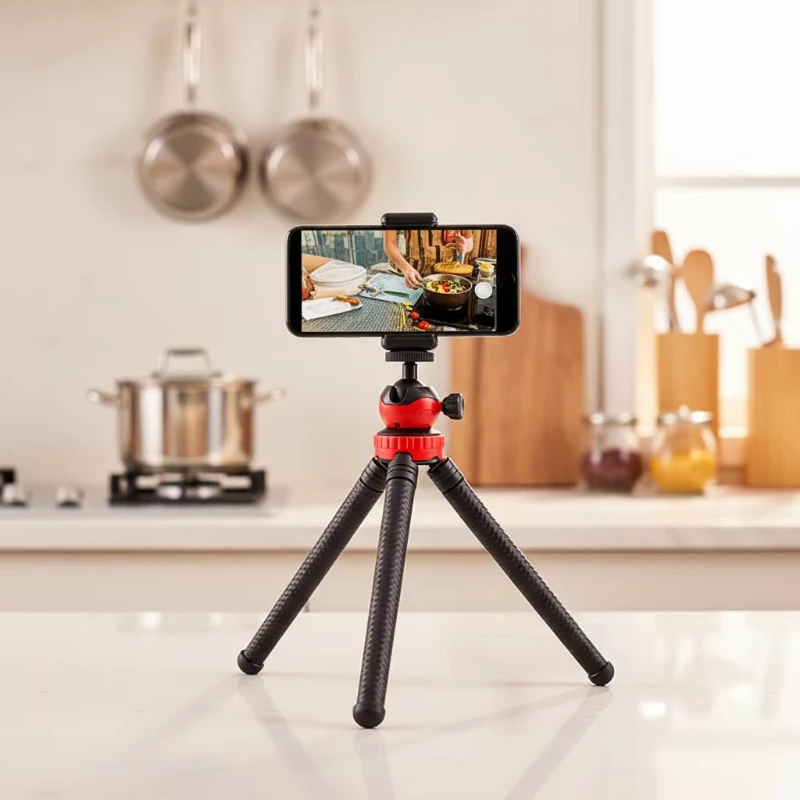 Octopus tripod with cold boots Mobile phone photography bracket Live broadcast artifact Universal tripod bracket
