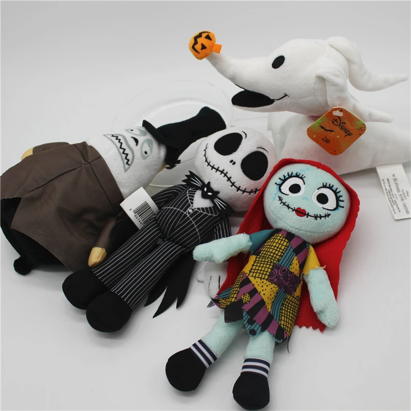 Disney The Nightmare Before Christmas Jack Skellington Sally ZERO dog Anime Cartoon TOY Children Halloween Plush animal doll