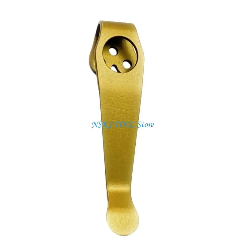 

L8RC DIY Folding Knifee Clip Titaniums Alloy Pocket Clips Back Clamps for Folding Knifee Pocket Clip