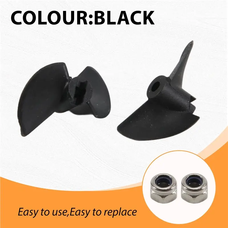 AS96-2Pcs FT012-9 Rudder Tail Propeller 2 Blades Propeller For Feilun FT012 2.4G Brushless RC Boat Spare Parts Accessories