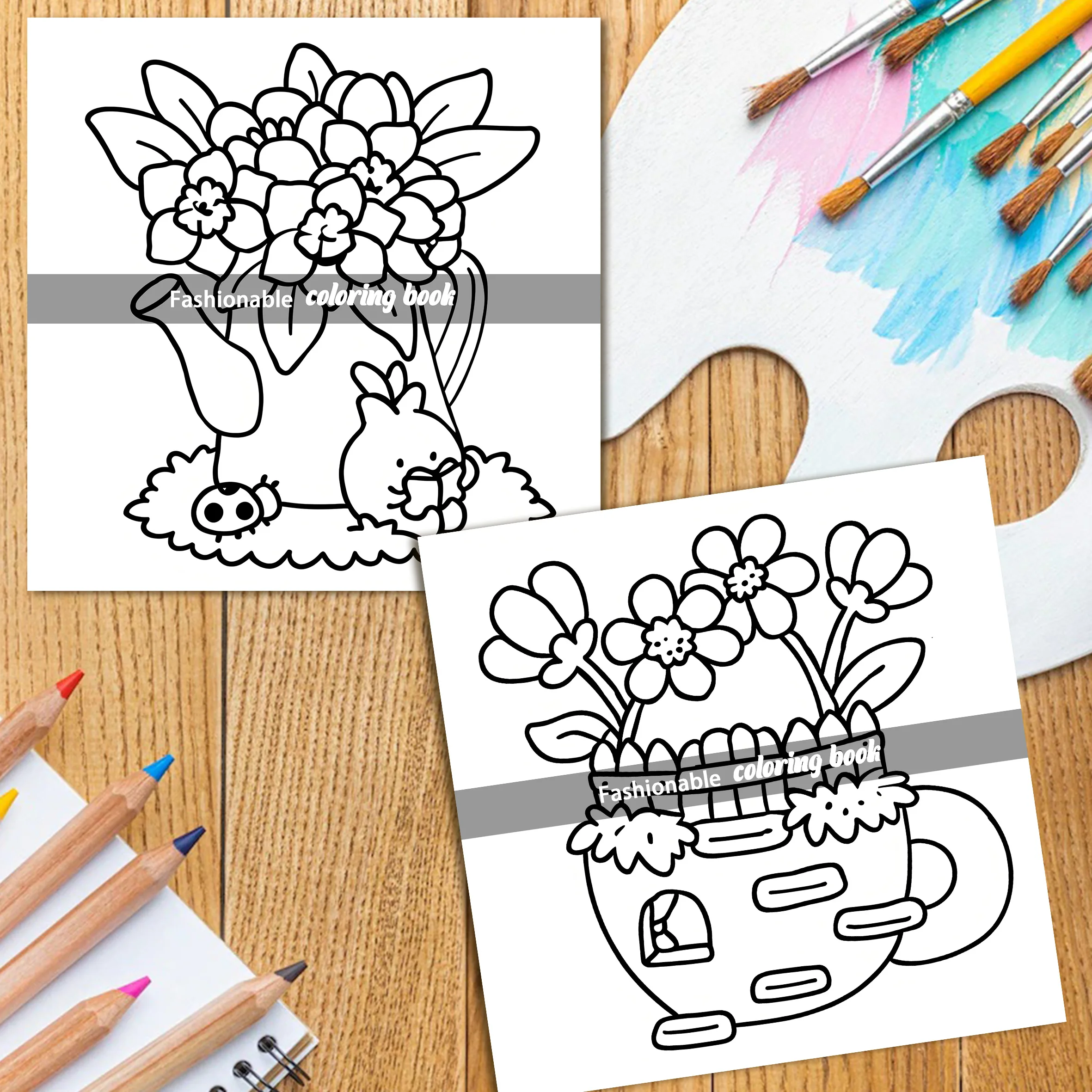 COZY SPRING Bold-easy Patterns Coloring Book for Adults Cute Drawing Book Perfect Gift for Party and Birthday