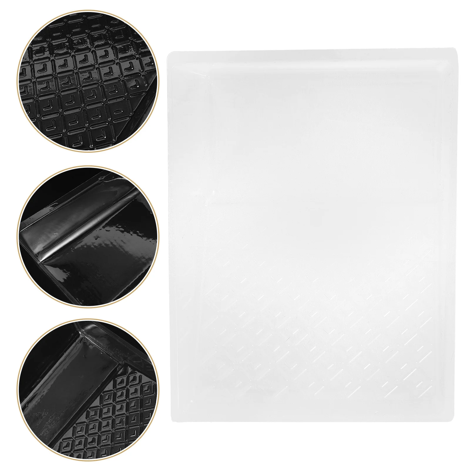 

5Pcs Paint Tray Liners Clear Plastic Disposable Paint Roller Tray Accessories Lightweight Portable Painting Supplies Painting