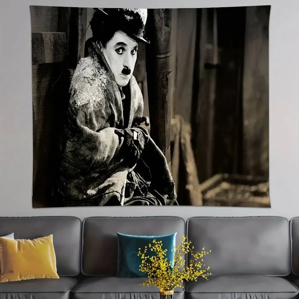 

C-Charlie C-Chap-lin Tapestry Decoration Bedroom Dormitory Background Cloth Holiday Home Party Living Room Club Cloth