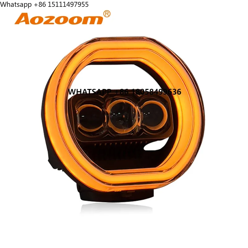 Aozoom Offroad 4X4 for Truck Wrangler 7 Inch Spotlights Round Super Bright RGB Led Driving Lights Off-road LED Work Lamp