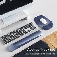 Ergonomics Mouse Pad Gradient Comfortable Wrist Support Pad Non Slip Wrist Guard Hand Support Soft Silicone Computer Mousepad