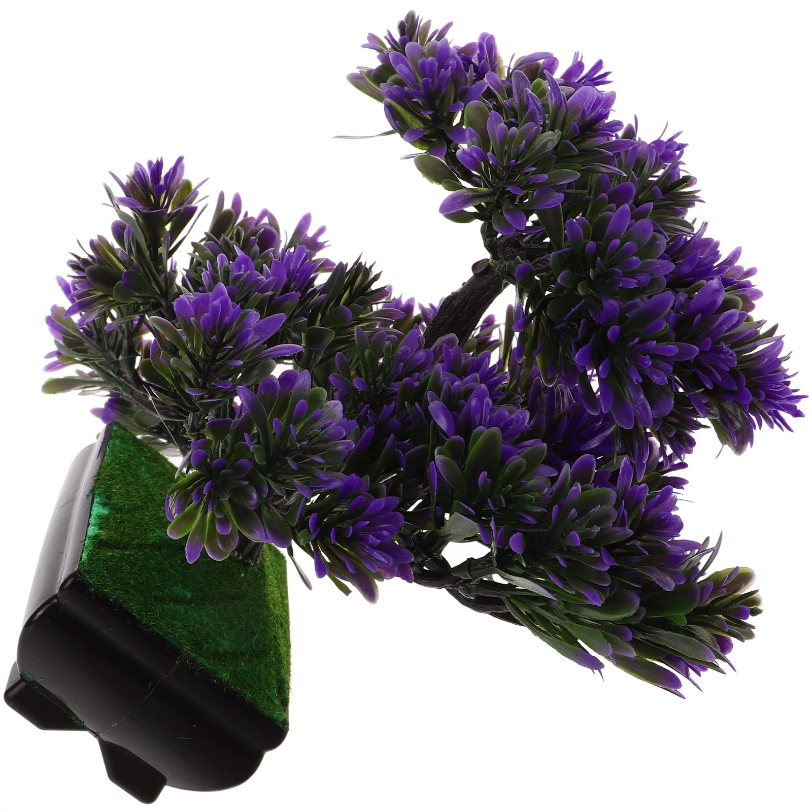 

Artificial Guest-Greeting Pine Bonsai Mini Simulation Tree Plant Purple Eco-Friendly Home Decor For Desk Indoor Greenery
