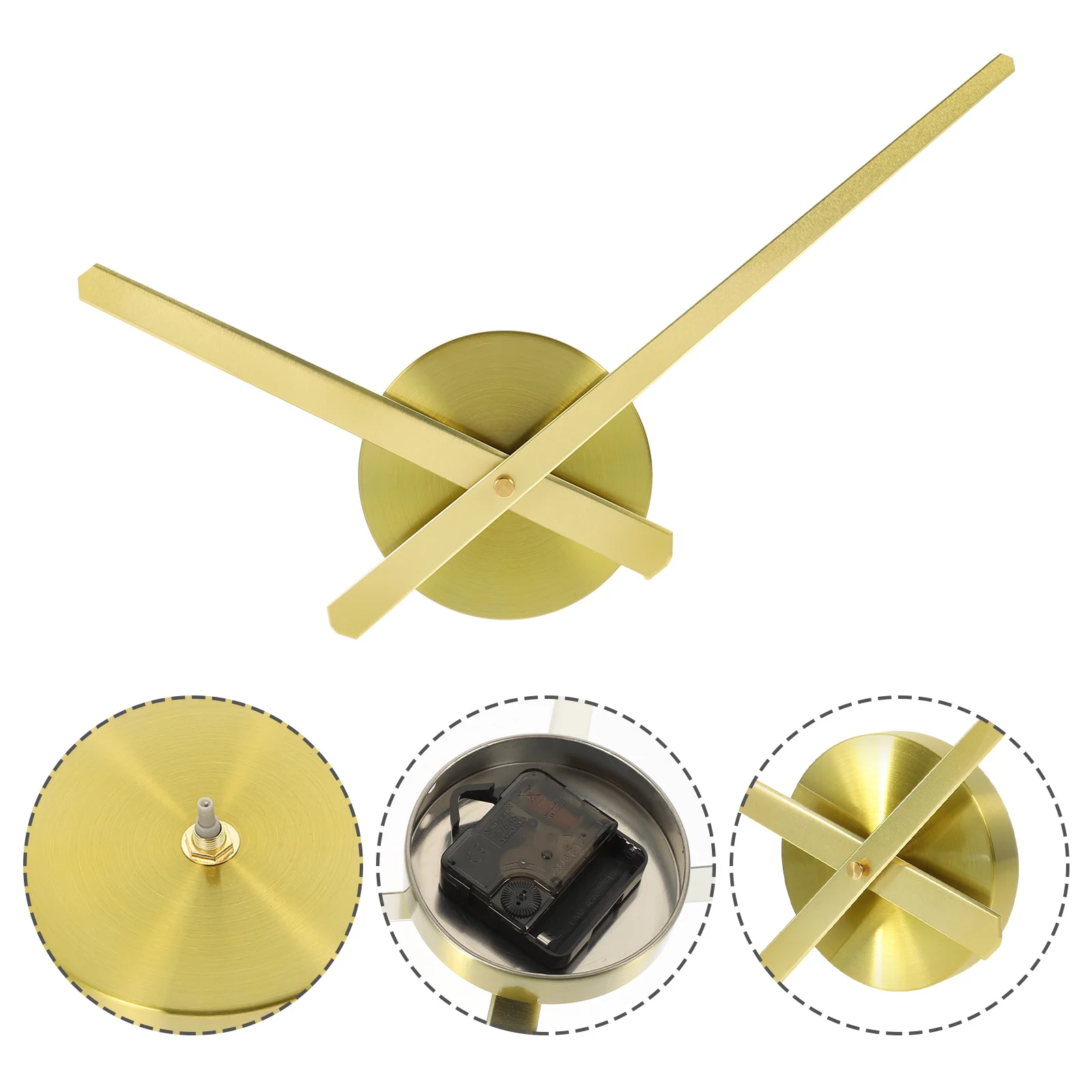 

1Set DIY Clock Movement Metal Mechanism Replacement Non Ticking Wall Clock Kit for Home Decor Large Dial Silent Operation
