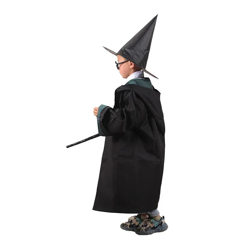 

2025 New Harris Anime Halloween Adult Children's Performance Cloak School of Witchcraft Sets Cosplay Clothing Wizardry Cap☆★ee☆★