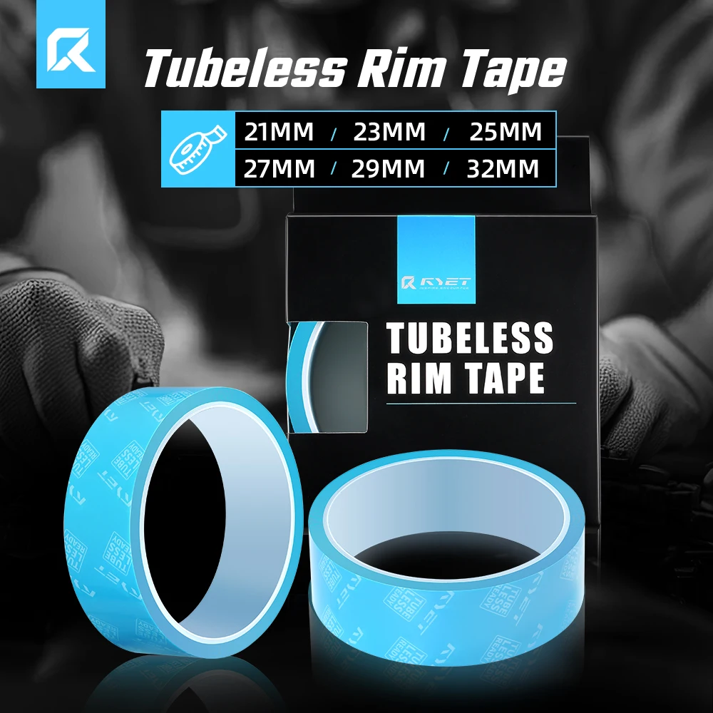 RYET Fahrrad Tubeless Felgenband 10m/Rolle Multigrößen 20/25/30mm Fahrrad-Klebeband zur Abdichtung für Rennrad MTB Gravel mit 4 Dichtungspatches