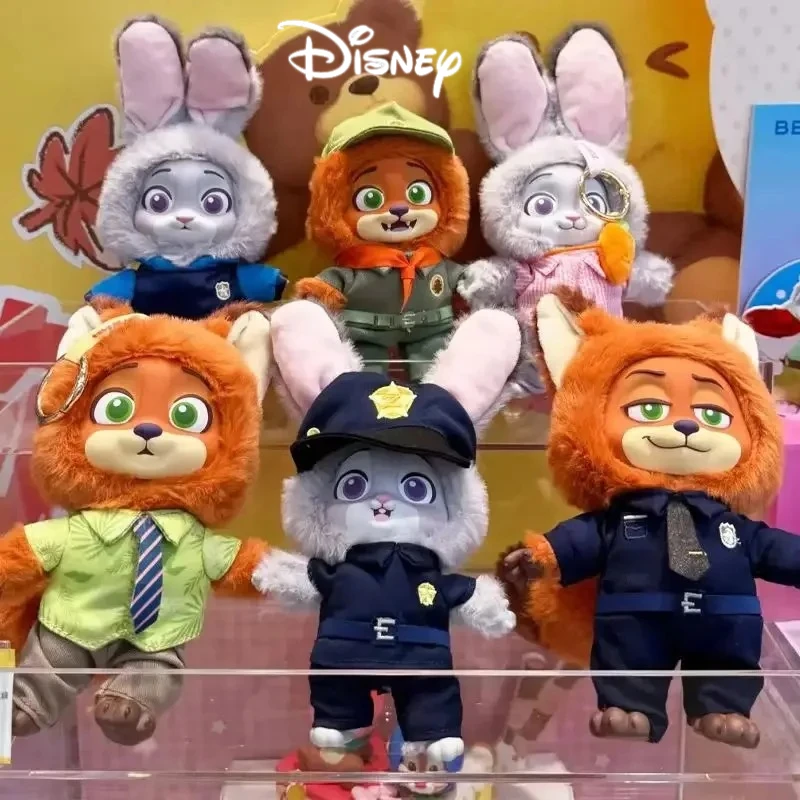 Disney  Original Zootopia Classic Series Vinyl Blind Box Trendy Toys Collectible Mystery Boxes Cute Vinyl Plush Keychains Gifts
