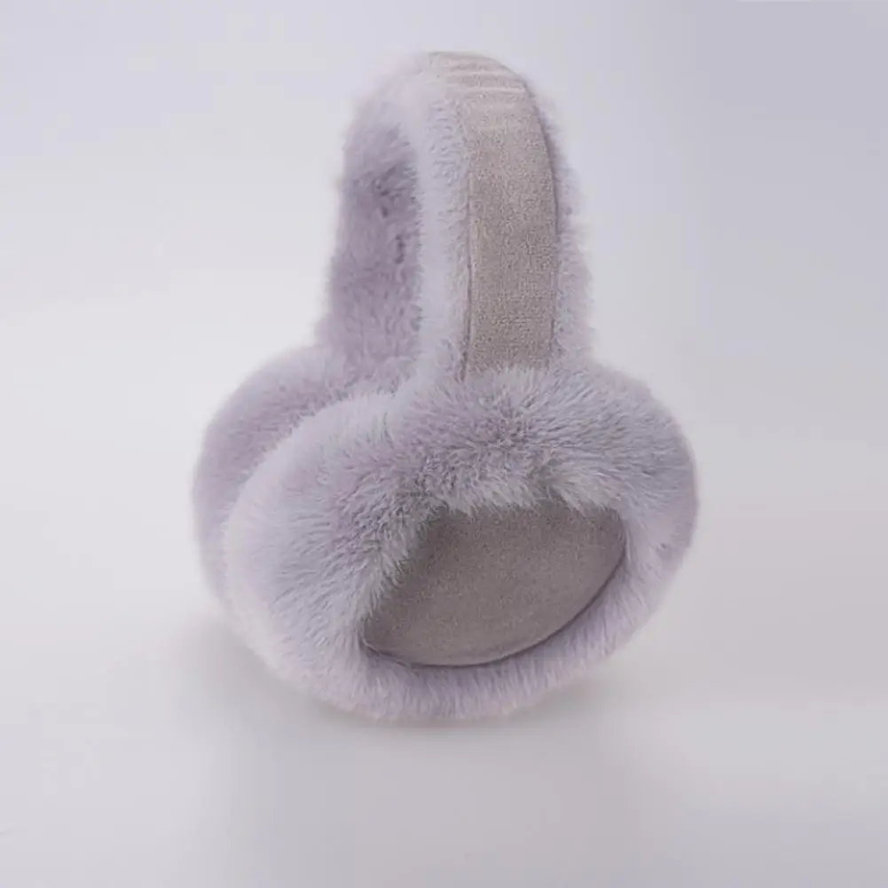 Ohrenwärmer für Winterwetter, Gehörschutz, flauschiger Winter-Ohrenschützer aus Kunstfell für Damen, faltbarer Ohrenwärmer mit weichem Wetter