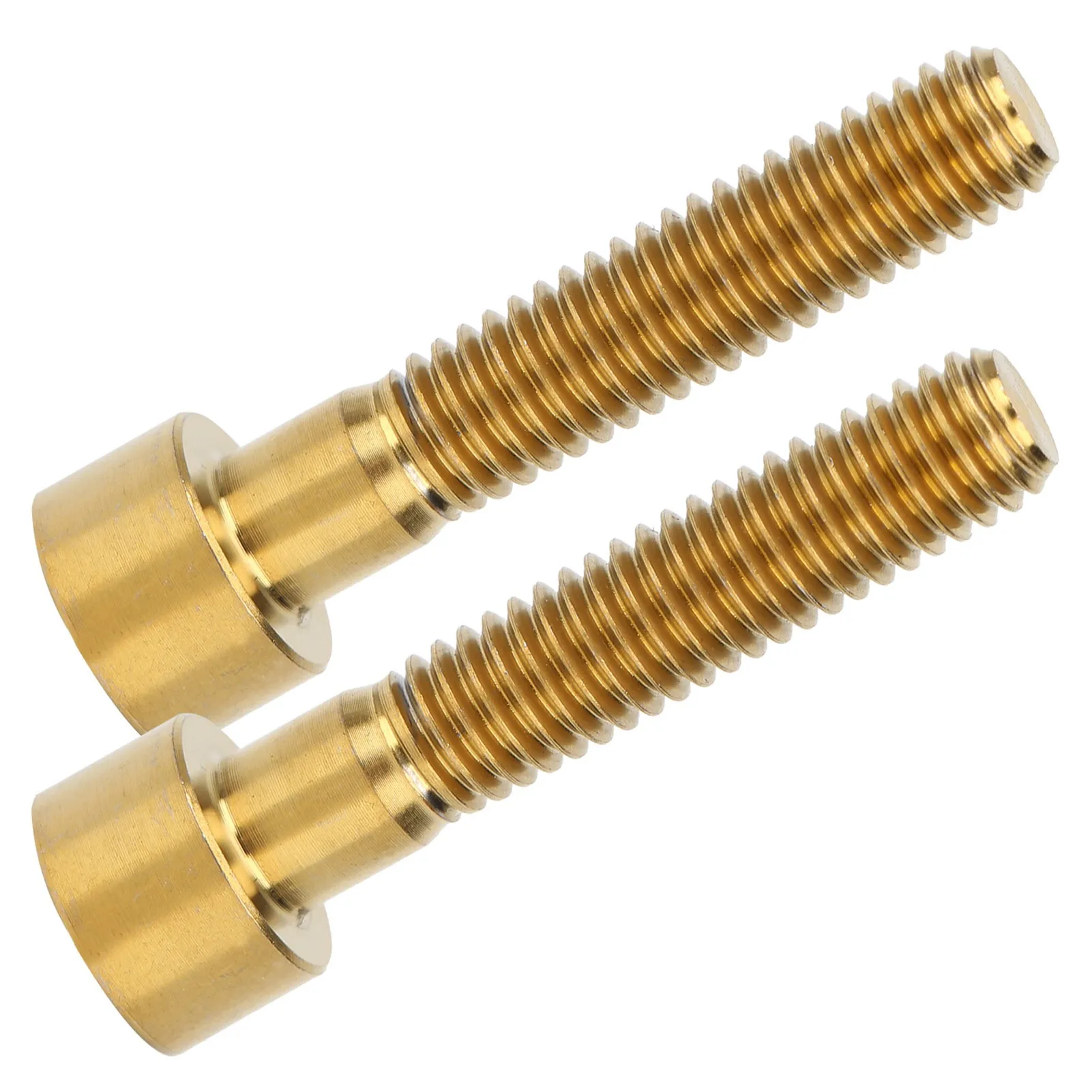 2pcs M6x30mm Bicycle Handlebar Stem Bolts Mountain Road Bike Bicycle Headset Cap ScrewsGold