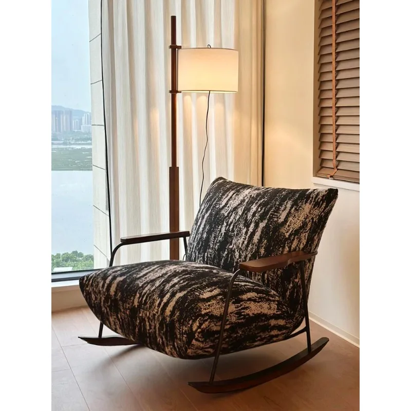 

Rocking chair, medieval living room single sofa chair, recliner